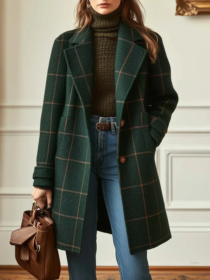 Oversized Notch Lapel Longline Coat Women