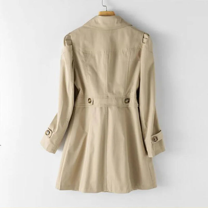 Fluid Trench Coat Relaxed Notch Lapel Womens