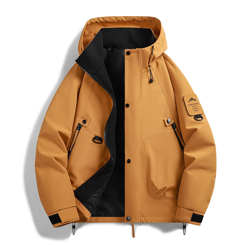 Hooded Longline Wool Blend Tailored Coat Men