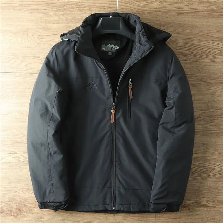 Womens Longline Hooded Minimal Coat