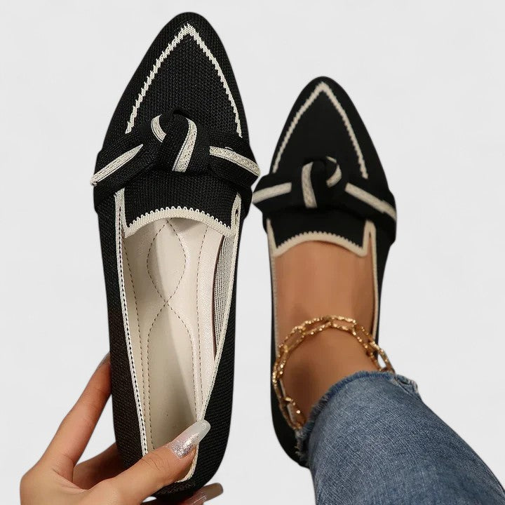Women Slip On Loafers Almond Toe Low Profile Flats