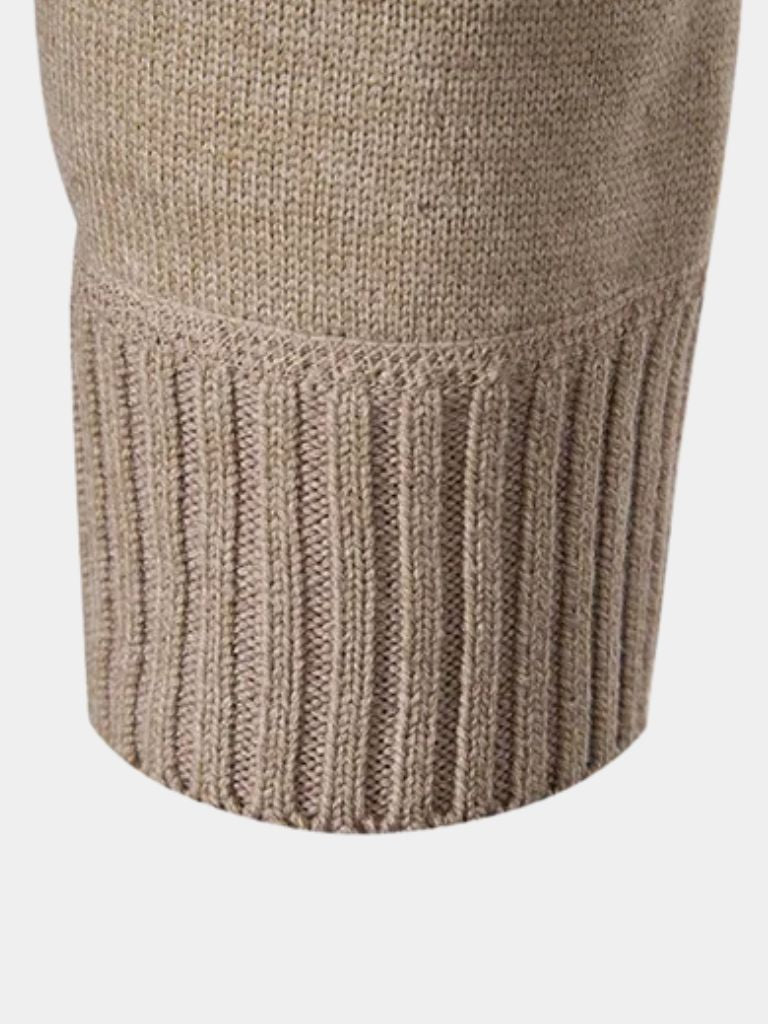Longline Open Front Knit Cardigan for Men