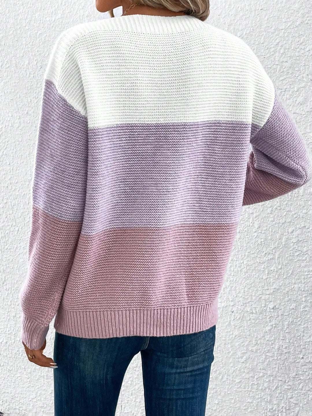 Ribbed Oversized Longline Knit Sweater Women