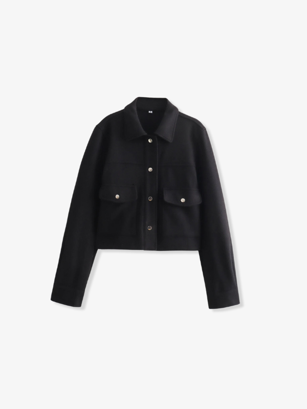 Longline Draped Wool Blend Coat Women