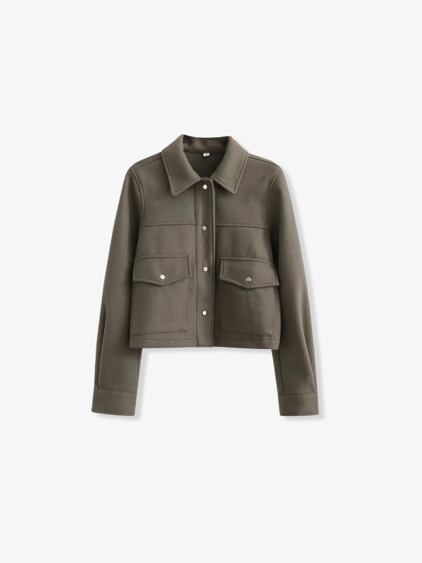 Longline Draped Wool Blend Coat Women