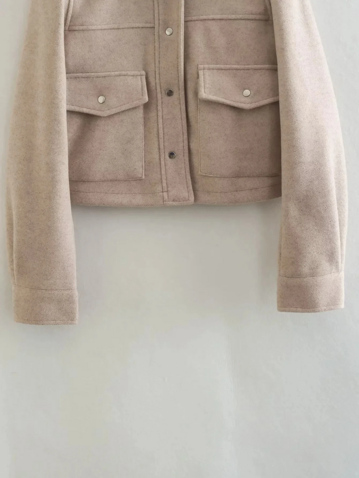 Longline Draped Wool Blend Coat Women