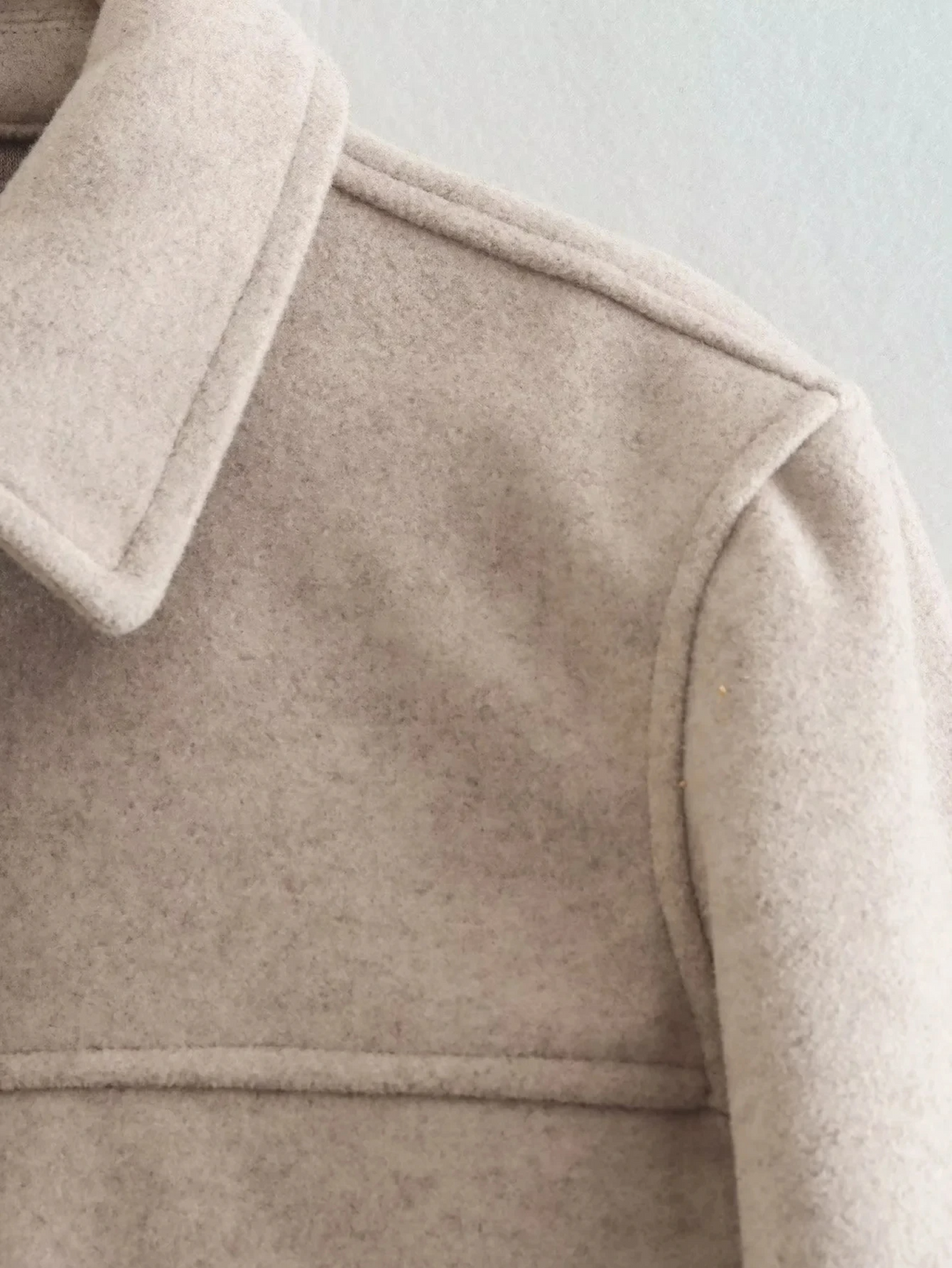 Longline Draped Wool Blend Coat Women