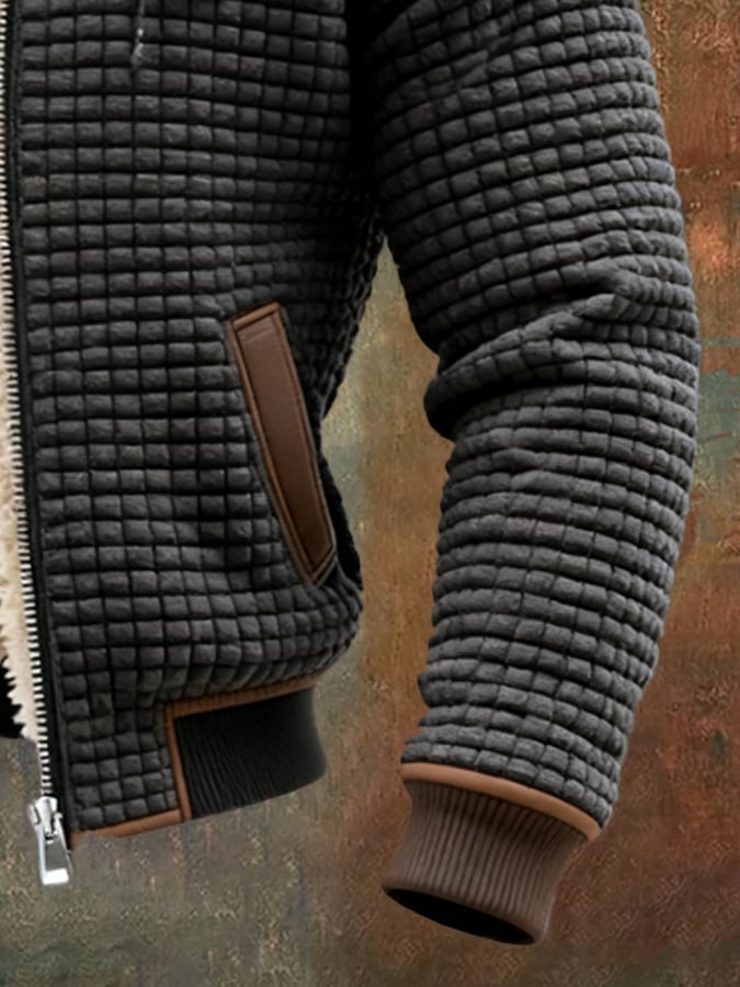 Quilted Padded Oversized Editorial Coat Men