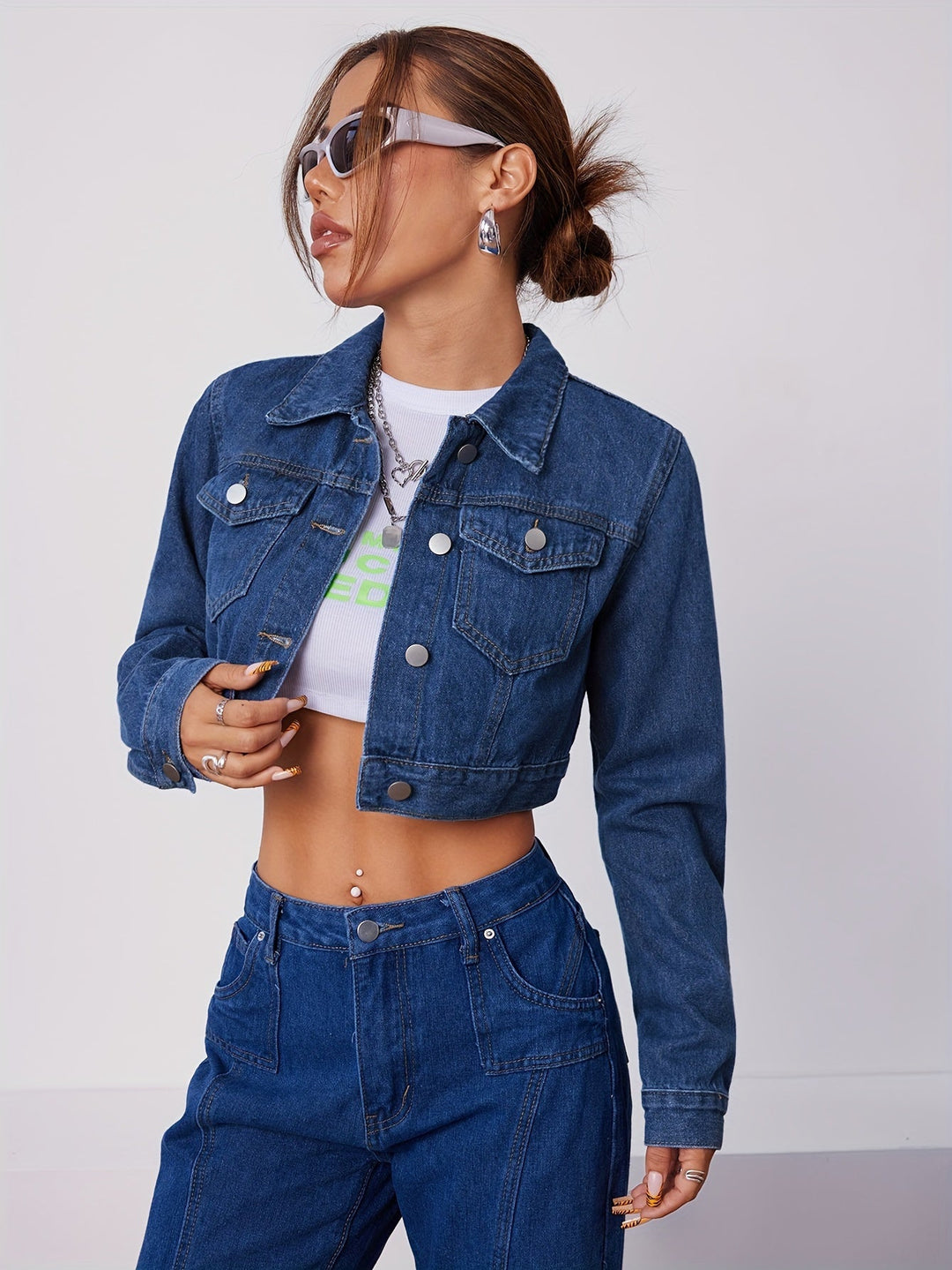 Oversized Cropped Structured Coat Women