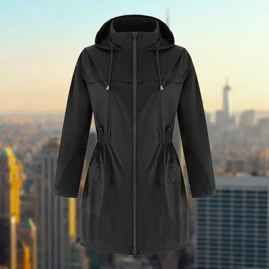 Womens Hooded Oversized Longline Coat