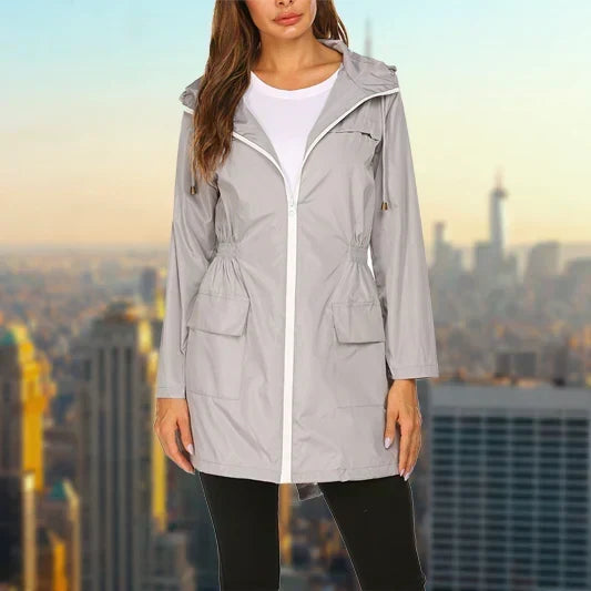 Womens Hooded Oversized Longline Coat