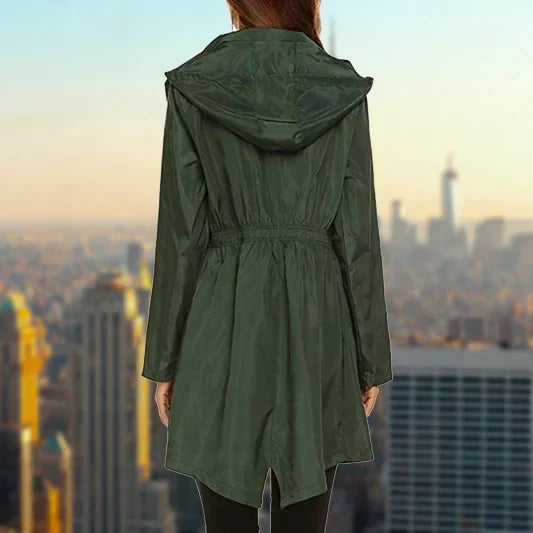 Womens Hooded Oversized Longline Coat