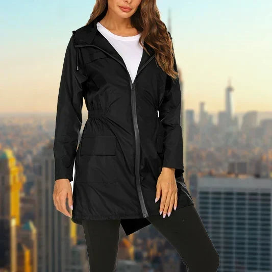 Womens Hooded Oversized Longline Coat