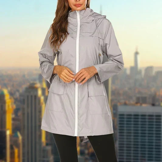 Womens Hooded Oversized Longline Coat