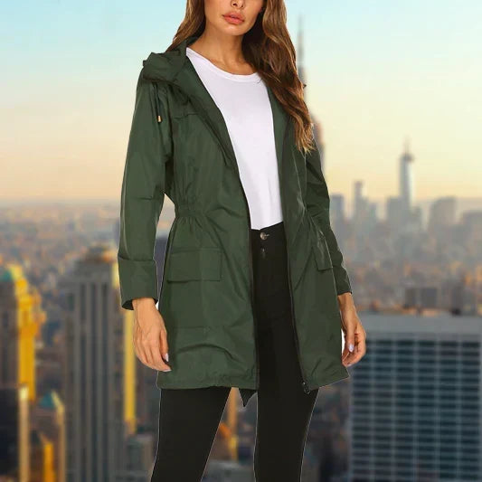 Womens Hooded Oversized Longline Coat