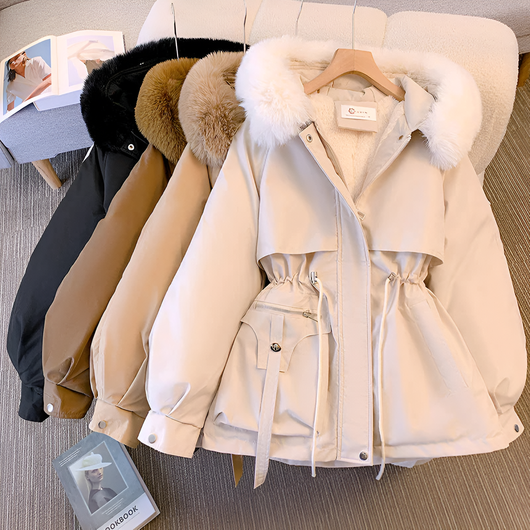 Womens Longline Hooded Tailored Coat