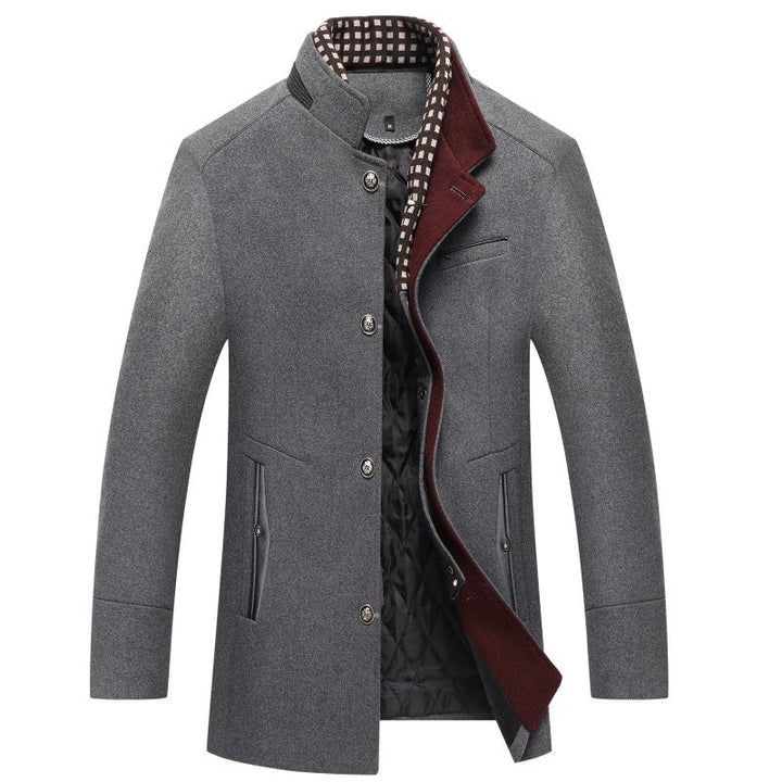 Oversized Longline Wool Blend Coat Men