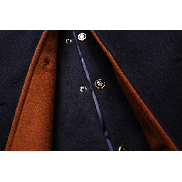 Oversized Longline Wool Blend Coat Men