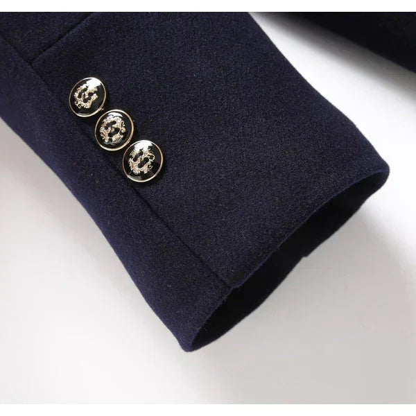 Oversized Longline Wool Blend Coat Men