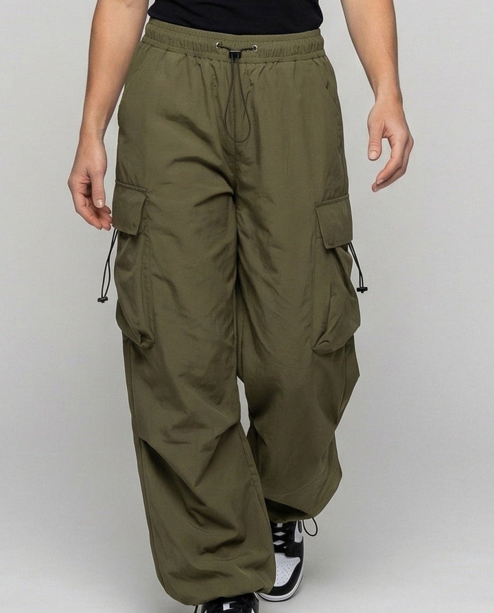 Womens Oversized Cargo Trousers Relaxed Fit
