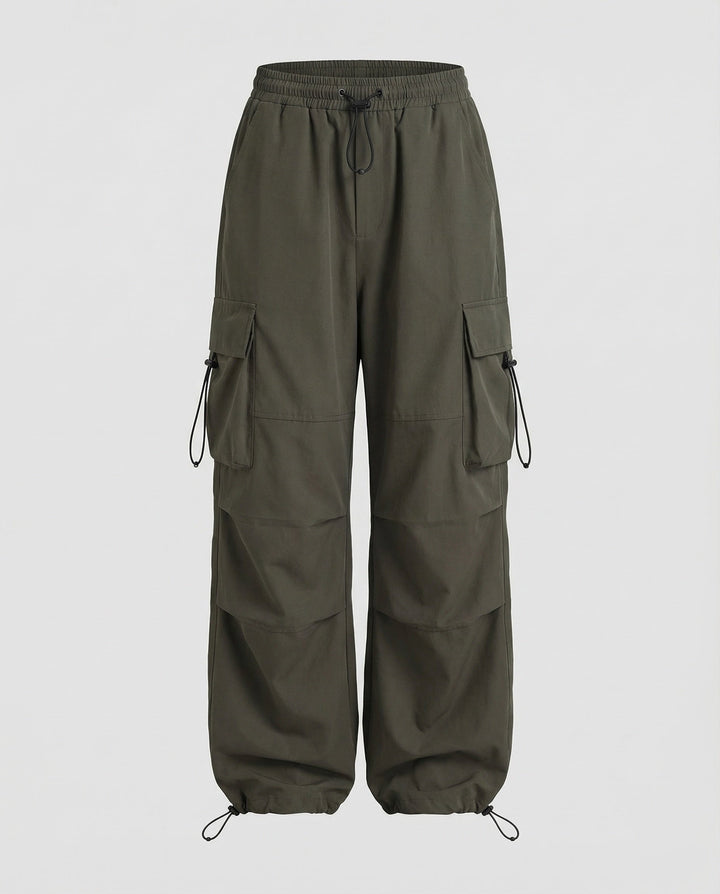 Womens Oversized Cargo Trousers Relaxed Fit