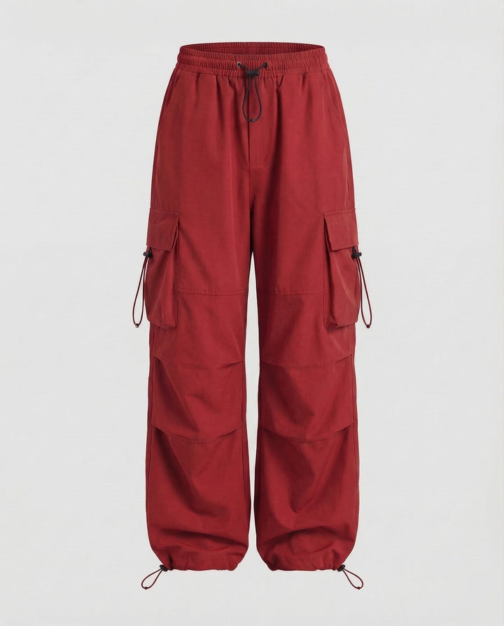 Womens Oversized Cargo Trousers Relaxed Fit