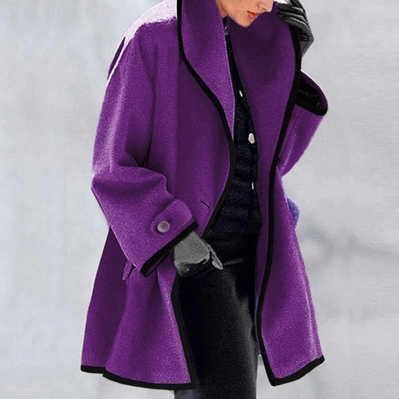 Oversized Longline Trench Coat Women Sleek Classic