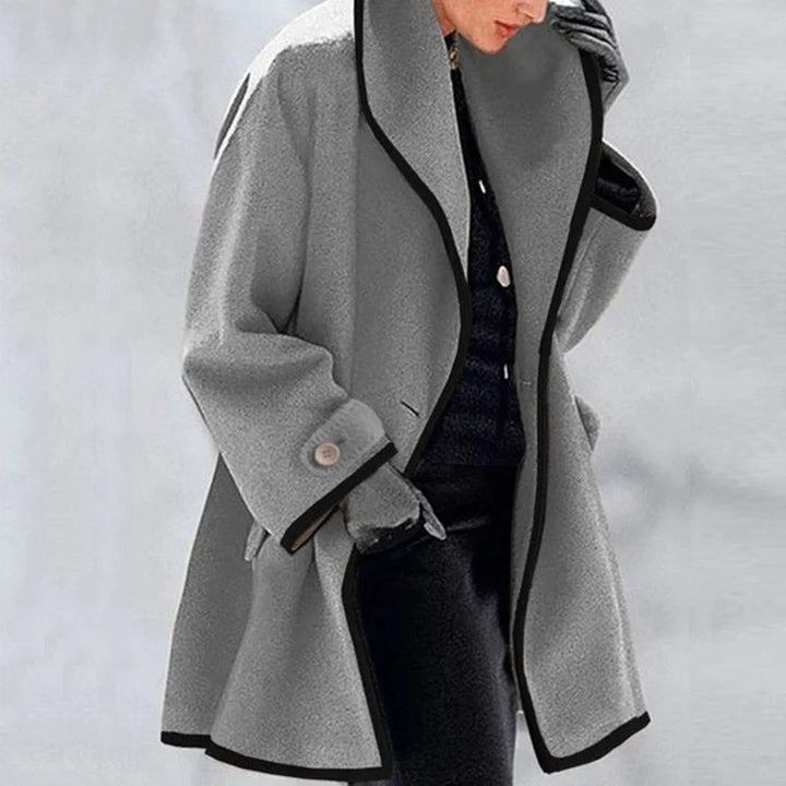 Oversized Longline Trench Coat Women Sleek Classic