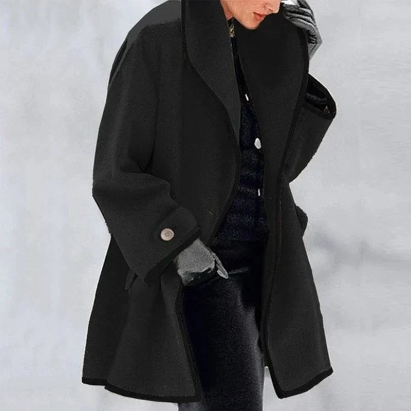 Oversized Longline Trench Coat Women Sleek Classic