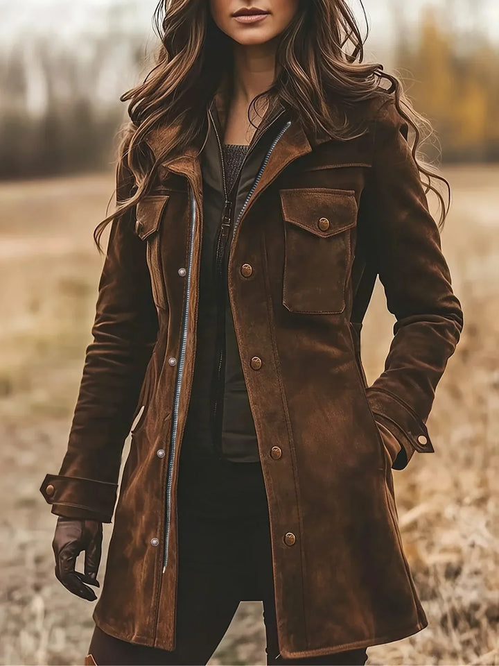 Longline Notch Lapel Tailored Coat Women