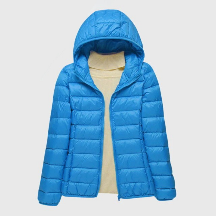 Quilted Wrap Puffer Jacket Women Insulated Winter Coat