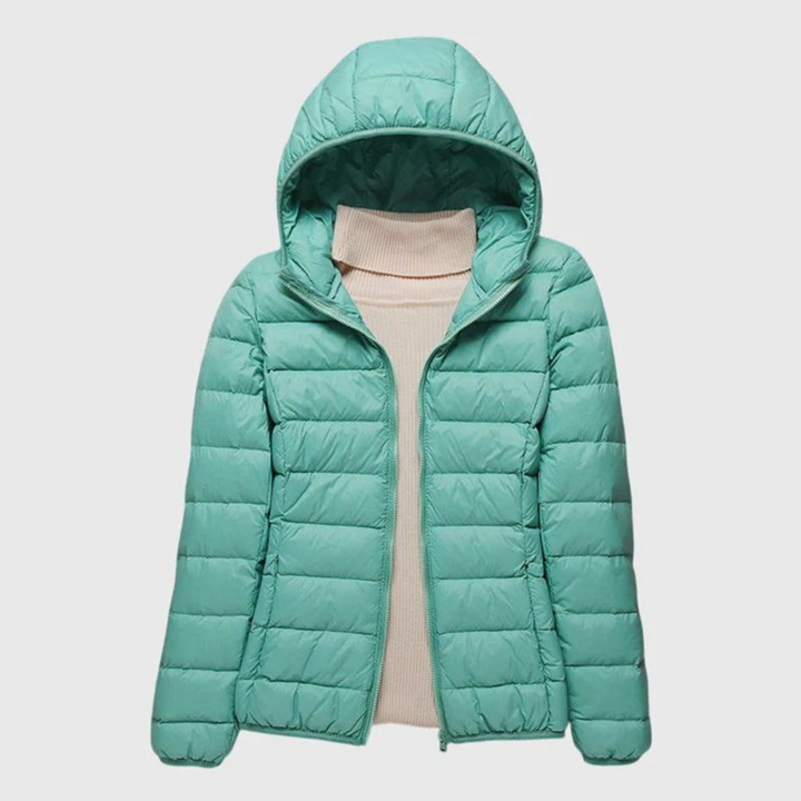 Quilted Wrap Puffer Jacket Women Insulated Winter Coat
