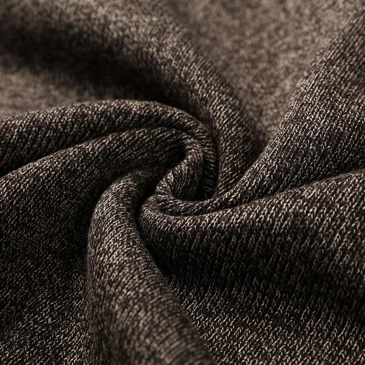 Ribbed Knit Zip Cardigan Relaxed Fit Mens