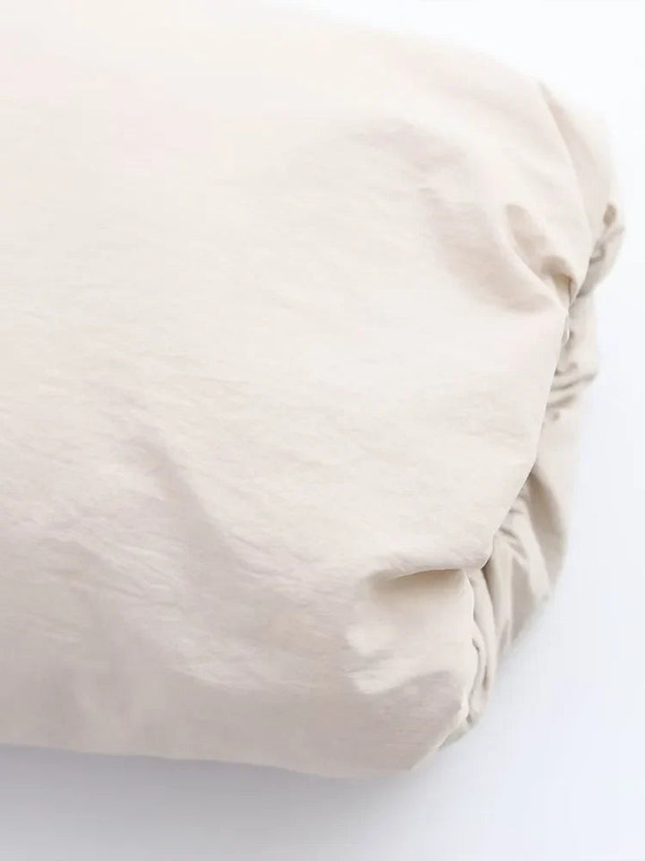 Oversized Quilted Puffer Jacket Women Zip Up Hooded