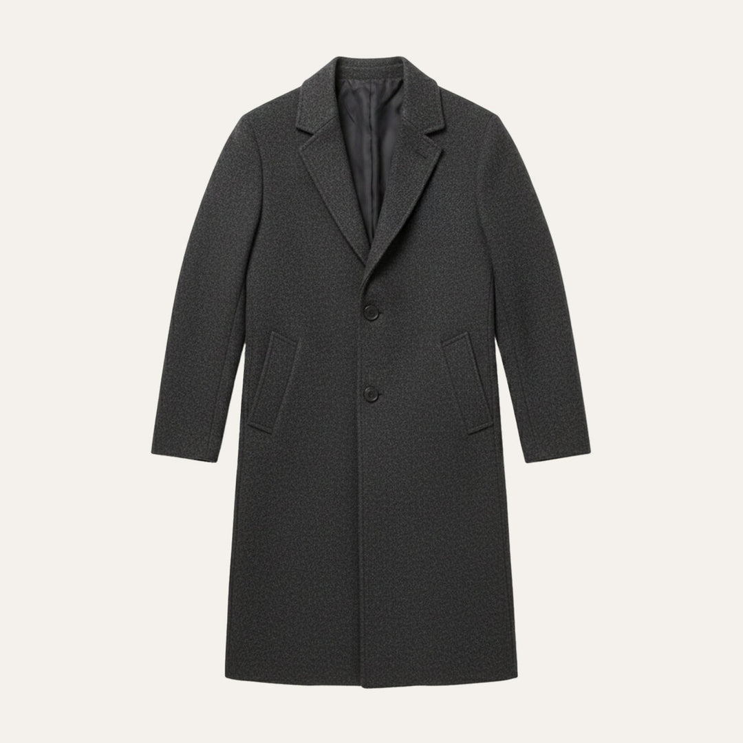 Padded Notch Lapel Longline Coat Women
