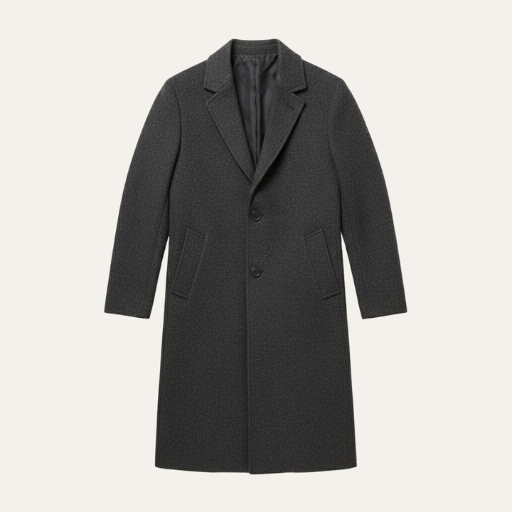 Padded Notch Lapel Longline Coat Women