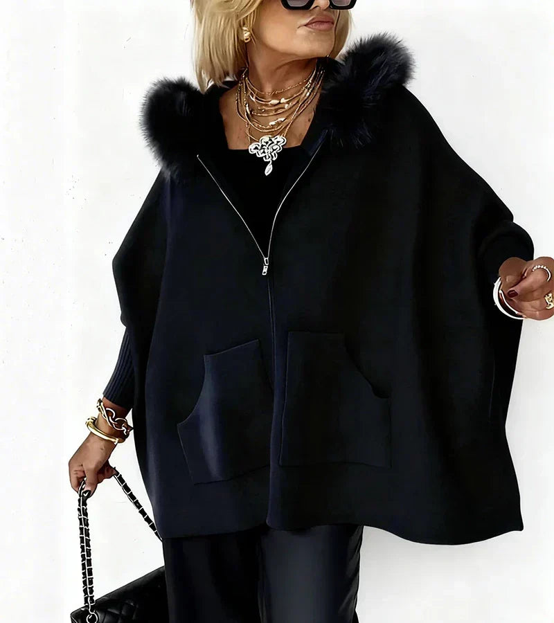 Women Hooded Longline Structured Coat Oversized Fit