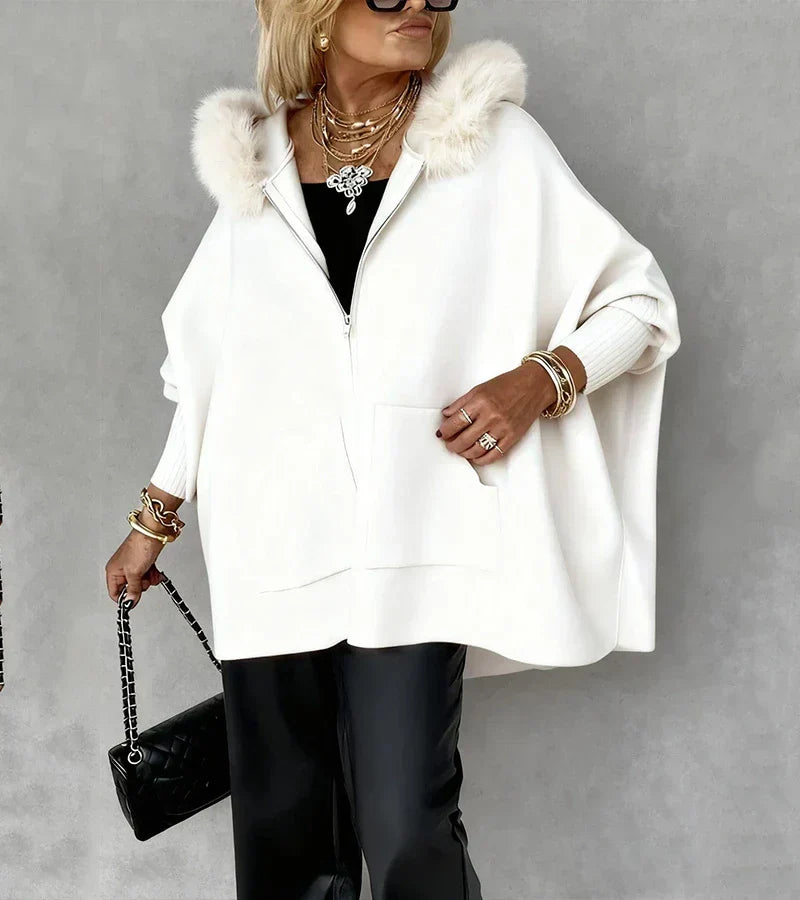 Women Hooded Longline Structured Coat Oversized Fit