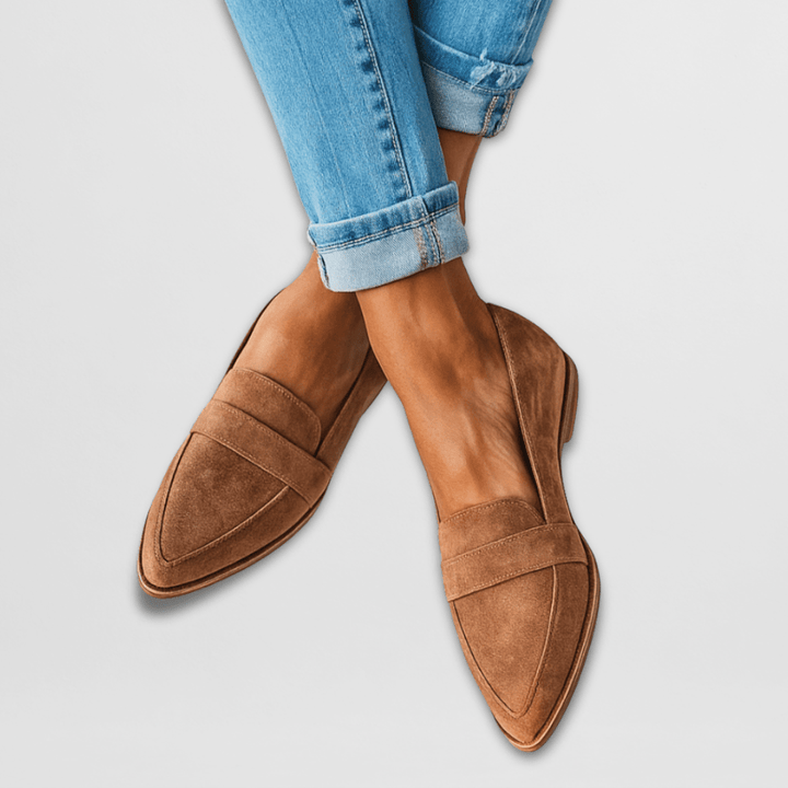 Womens Slip On Loafers Cushioned Everyday Flats