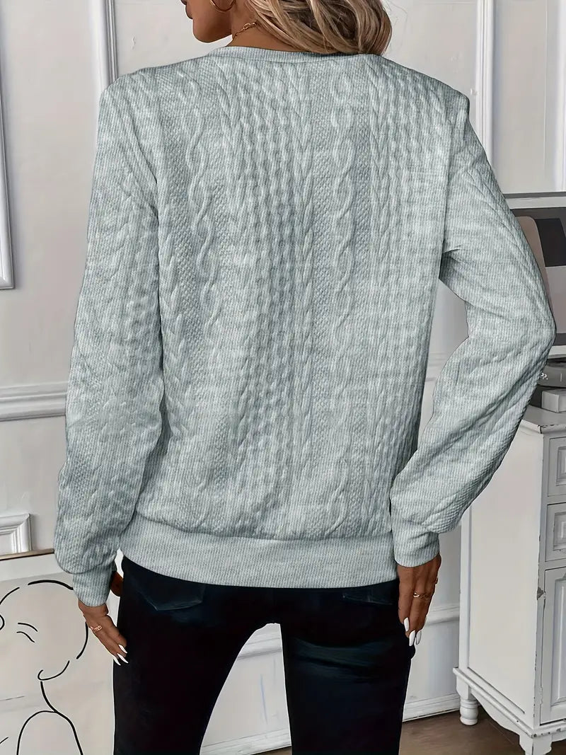 Longline Cable Knit Zip Neck Sweater for Men