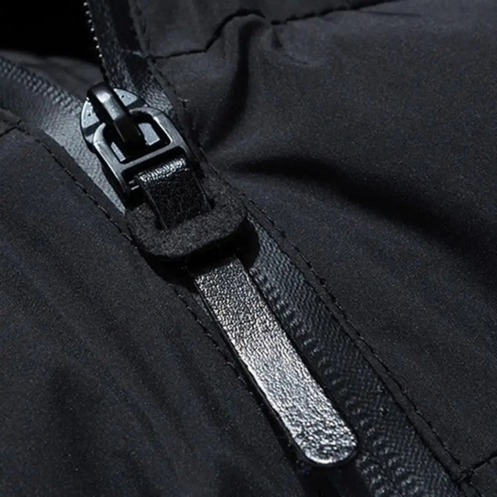 Quilted Hooded Puffer Jacket Mens Winter Coat