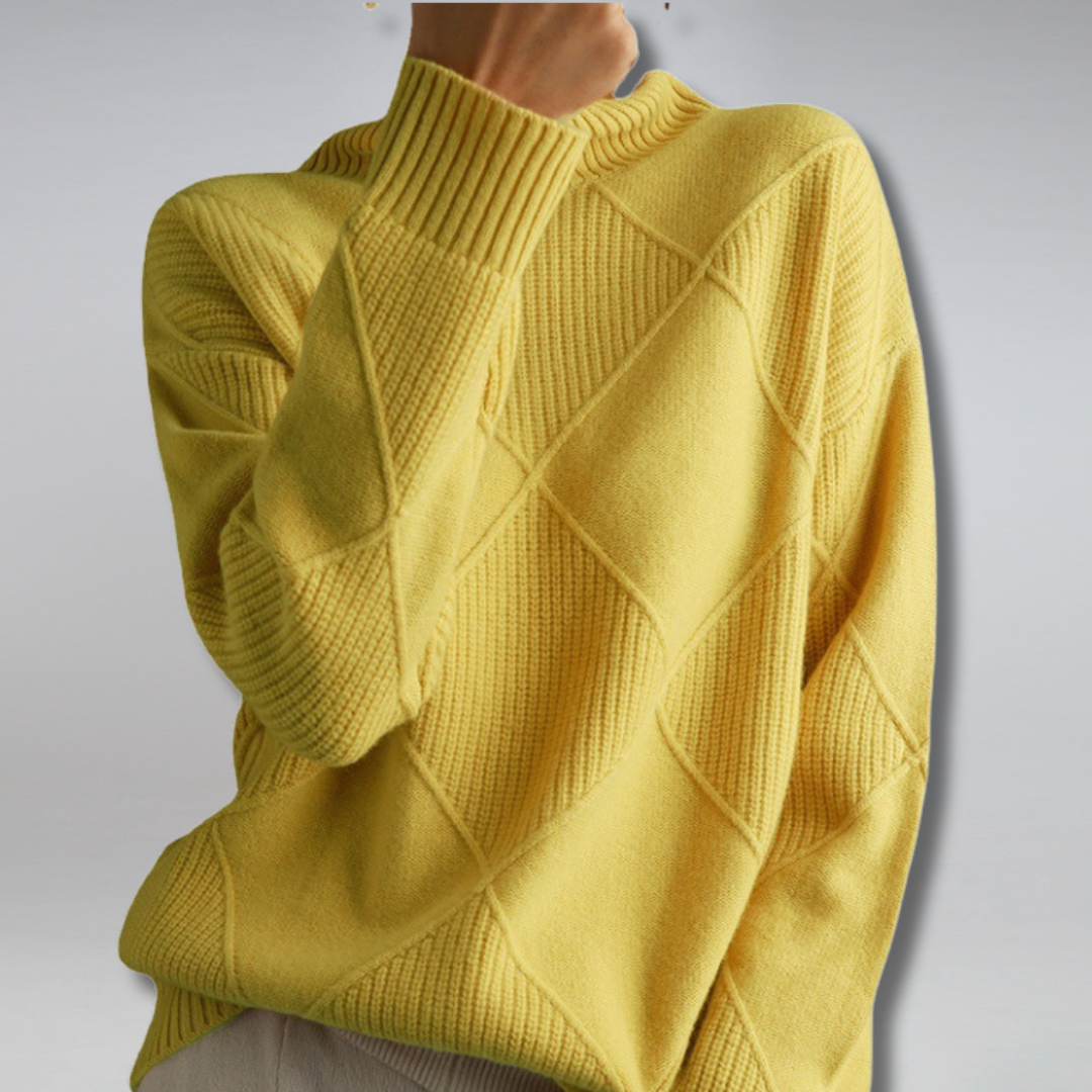 Turtleneck Ribbed Oversized Longline Sweater Women