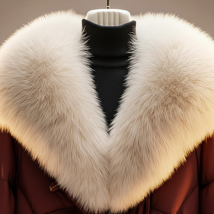 Womens Oversized Wrap Belted Quilted Puffer Jacket