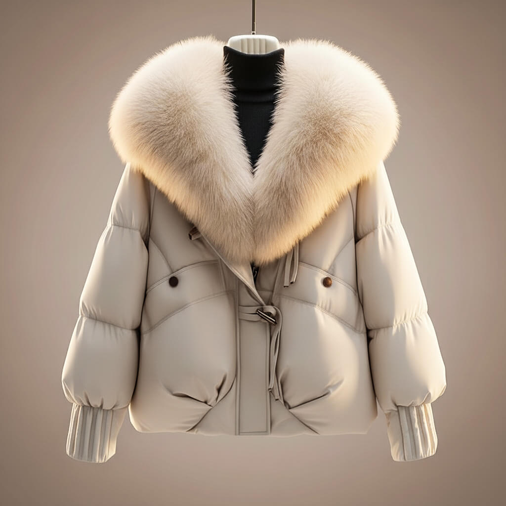 Womens Oversized Wrap Belted Quilted Puffer Jacket