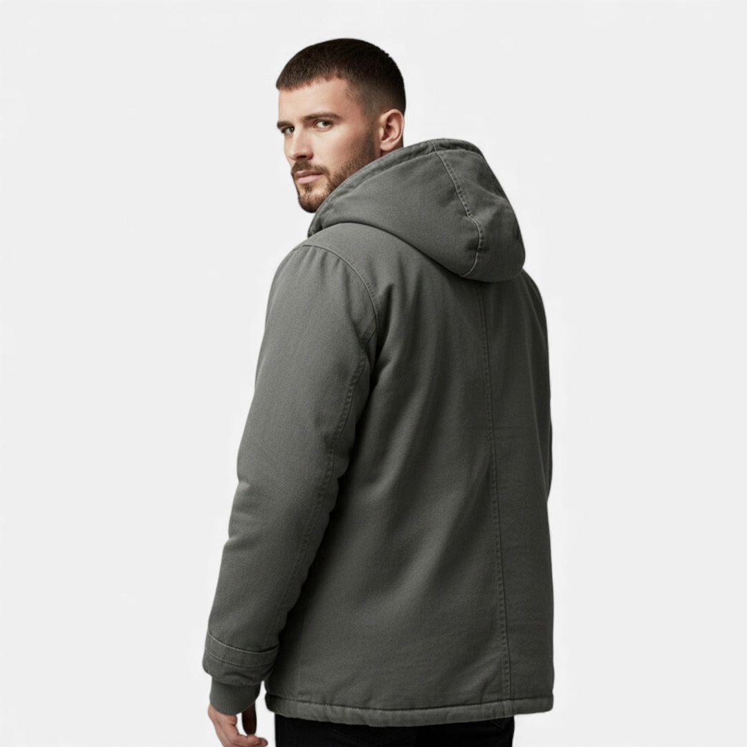 Hooded Longline Padded Coat Women