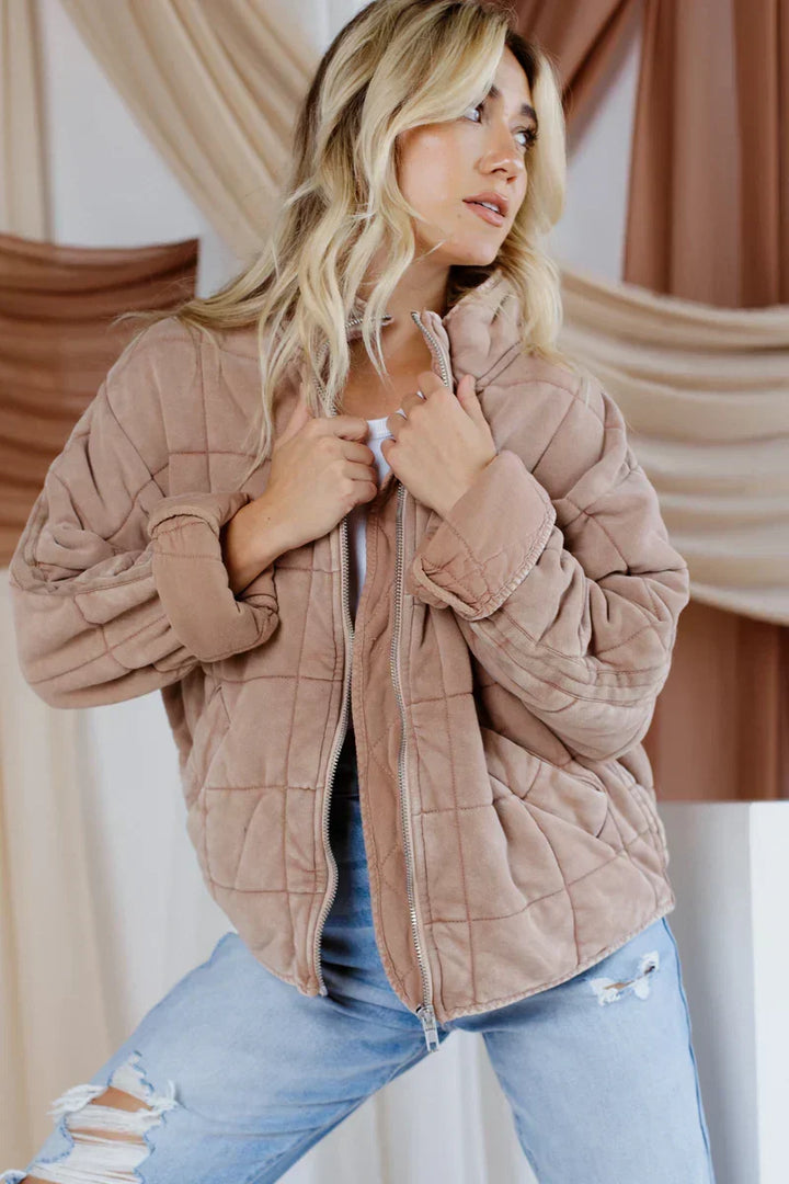Longline Zip Up Tailored Coat Women