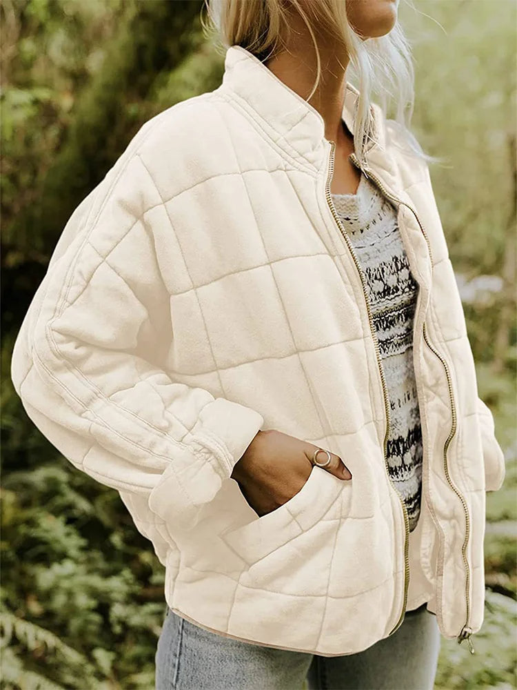 Longline Zip Up Tailored Coat Women
