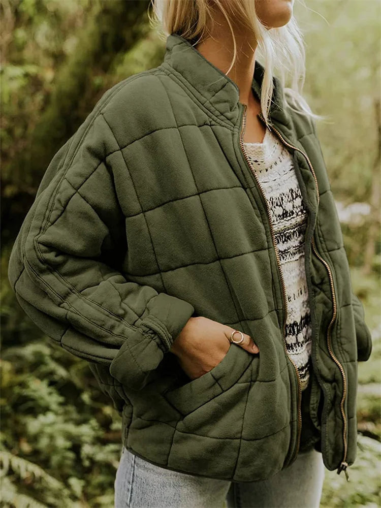 Longline Zip Up Tailored Coat Women