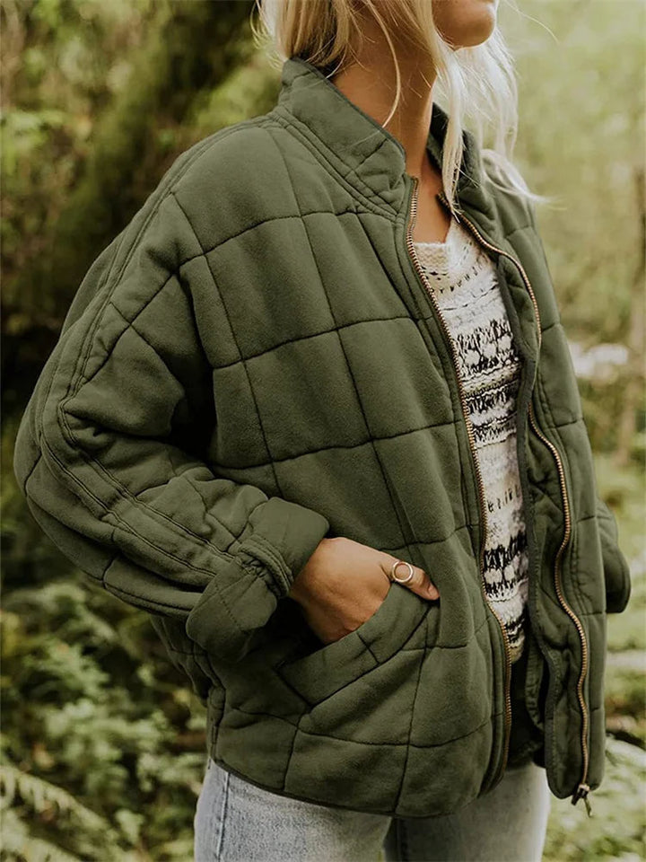 Longline Zip Up Tailored Coat Women