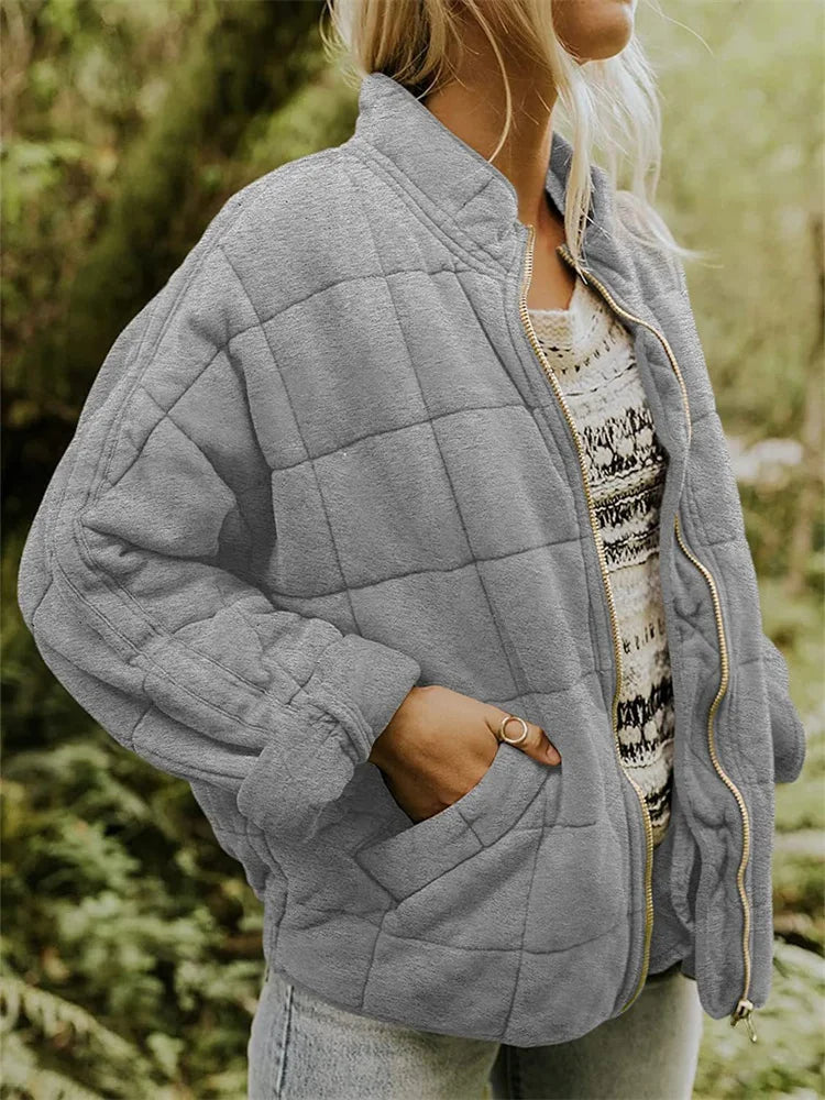 Longline Zip Up Tailored Coat Women